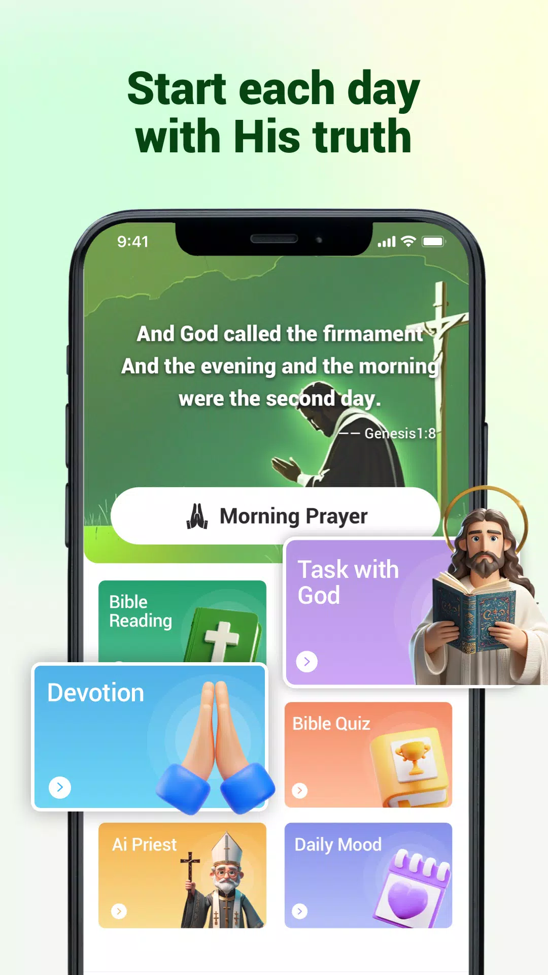 Bible - Pray + Verse + Audio for PC screenshot 3
