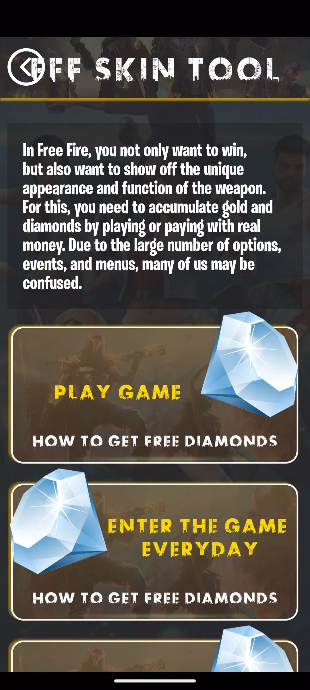 FFF skin tool for PC screenshot 1 FFF skin tool for PC screenshot 1