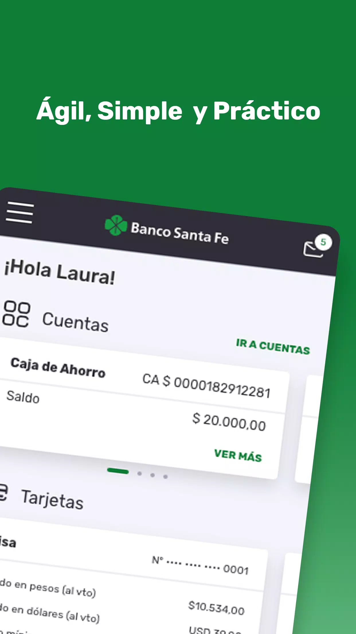 APP Banco Santa Fe for PC screenshot 2 APP Banco Santa Fe for PC screenshot 2