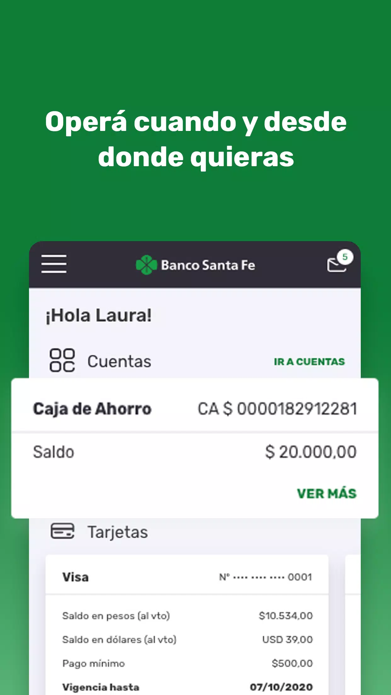 APP Banco Santa Fe for PC screenshot 3 APP Banco Santa Fe for PC screenshot 3