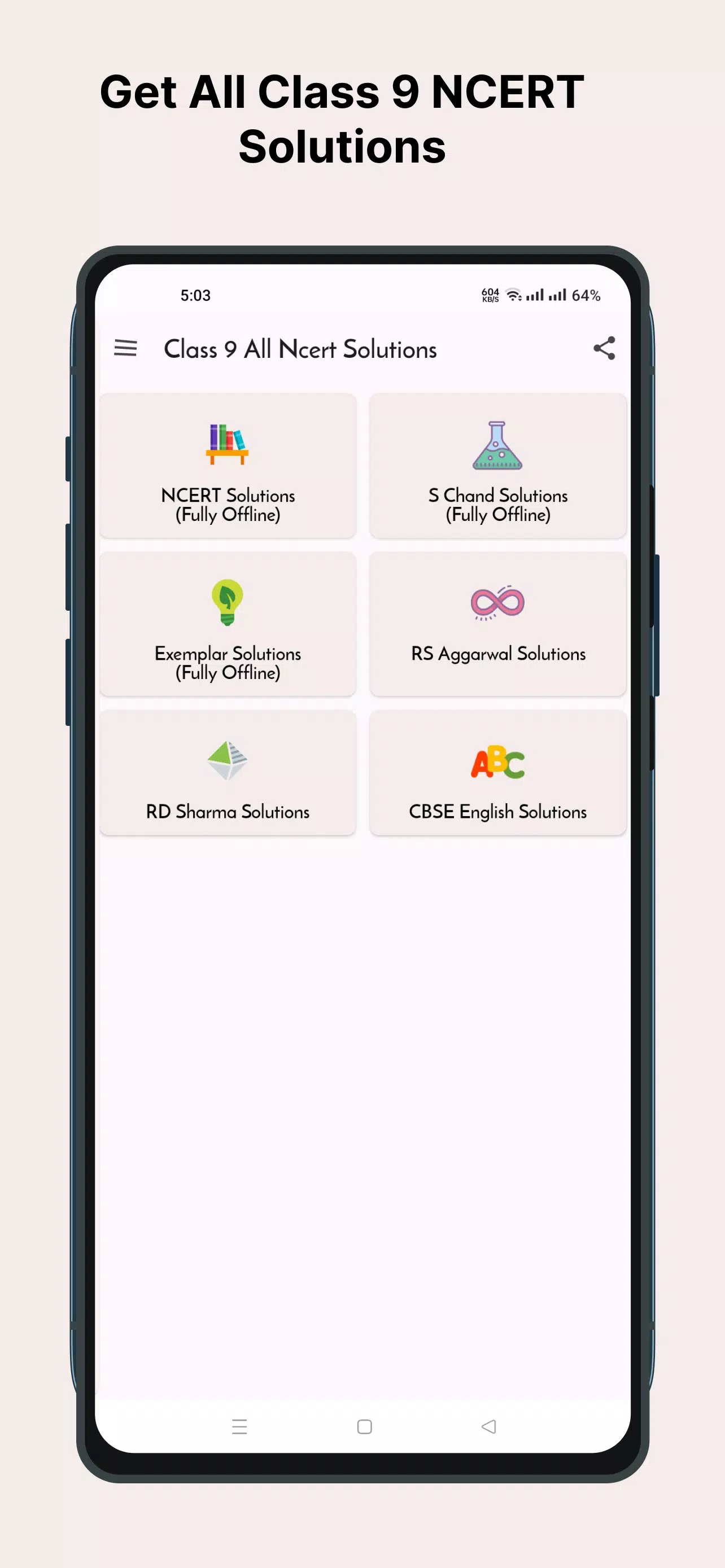 Class 9 All NCERT Solutions for PC screenshot 1