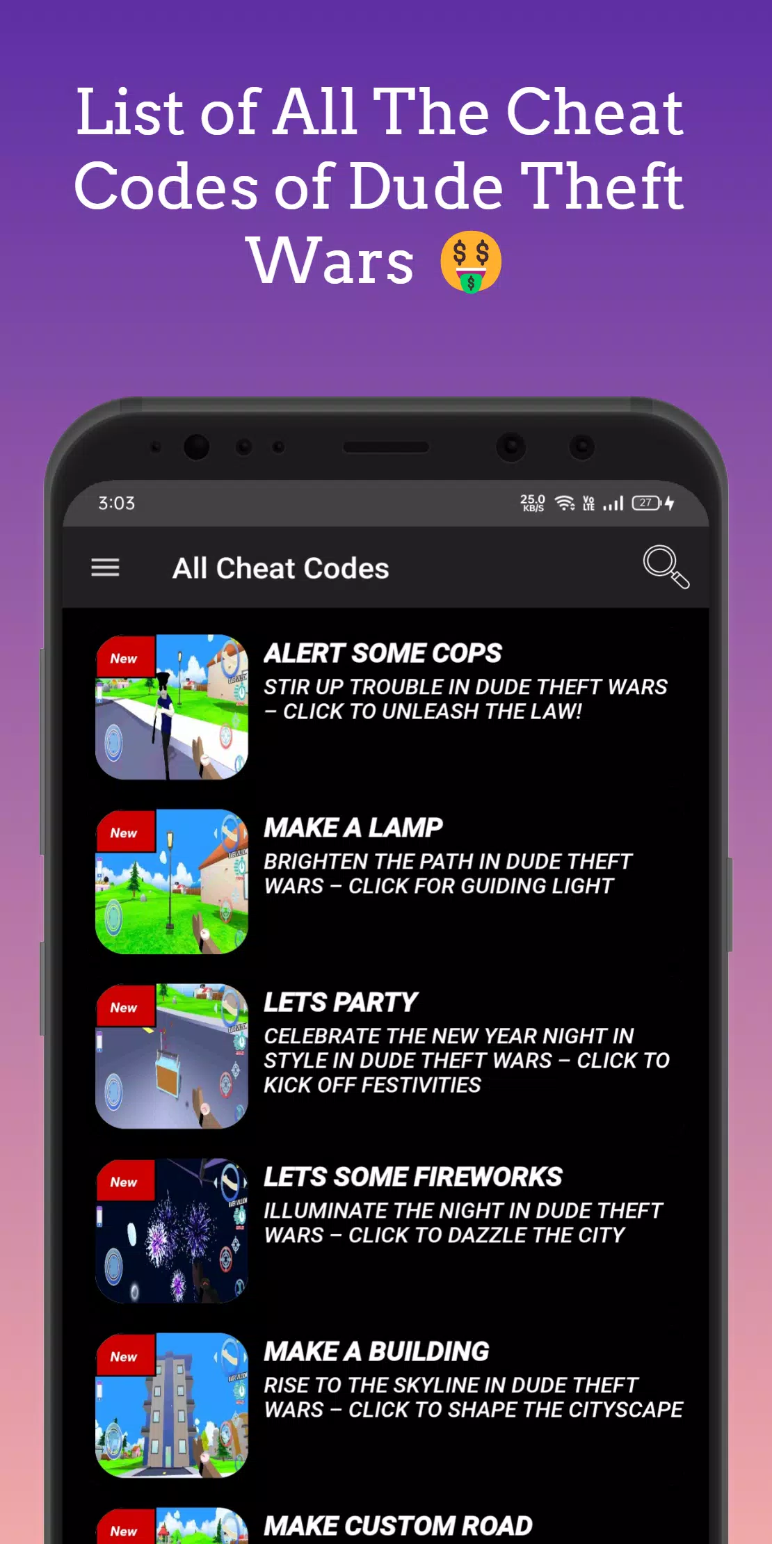 Dude Theft Wars, Cheat Codes for PC screenshot 1 Dude Theft Wars, Cheat Codes for PC screenshot 1
