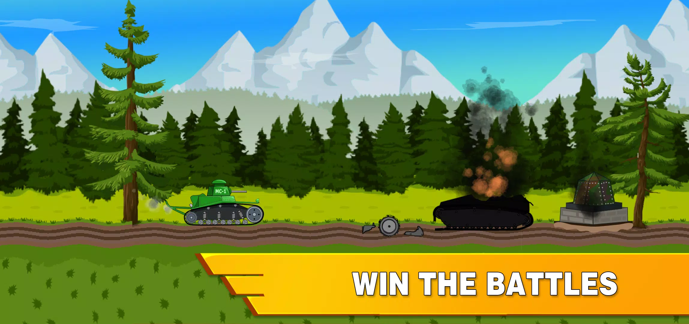 Tank Battle War 2d: vs Boss for PC screenshot 1