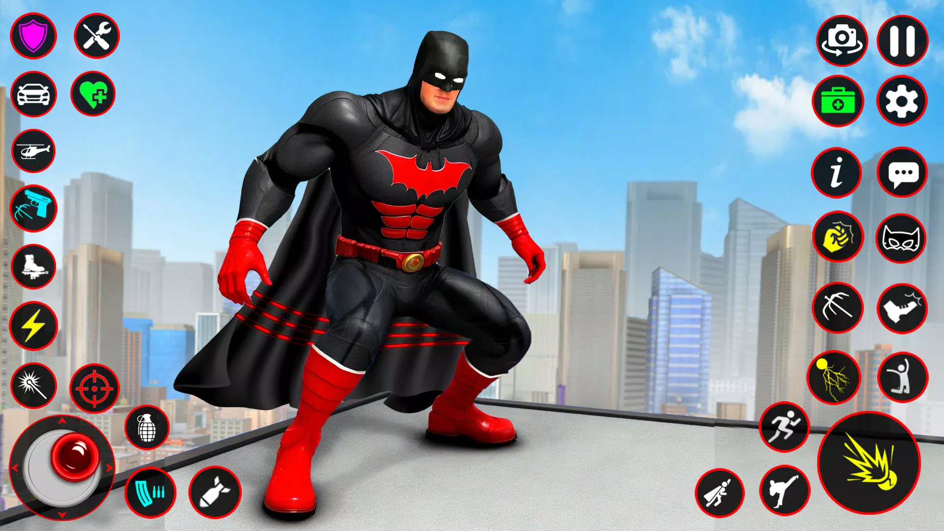 Bat Hero Dark Crime City Game for PC screenshot 1