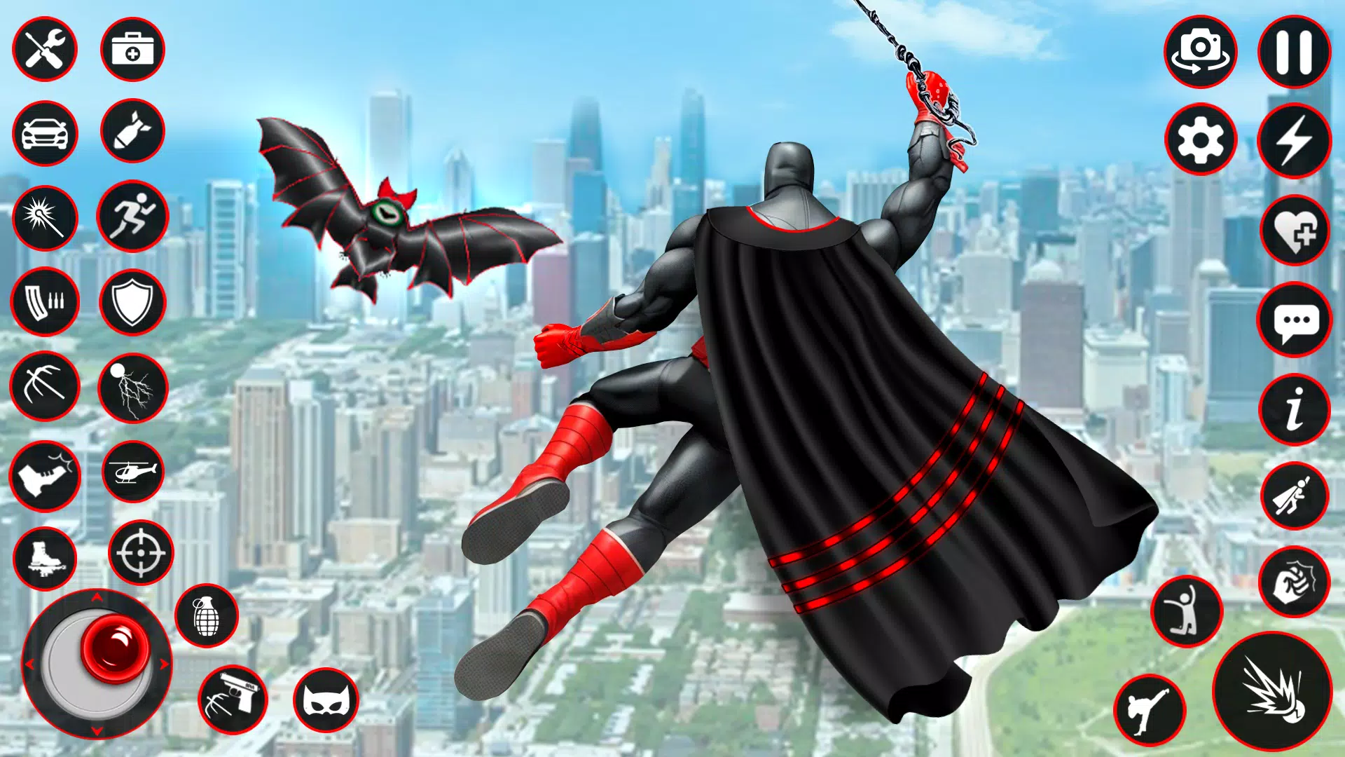 Bat Hero Dark Crime City Game for PC screenshot 2
