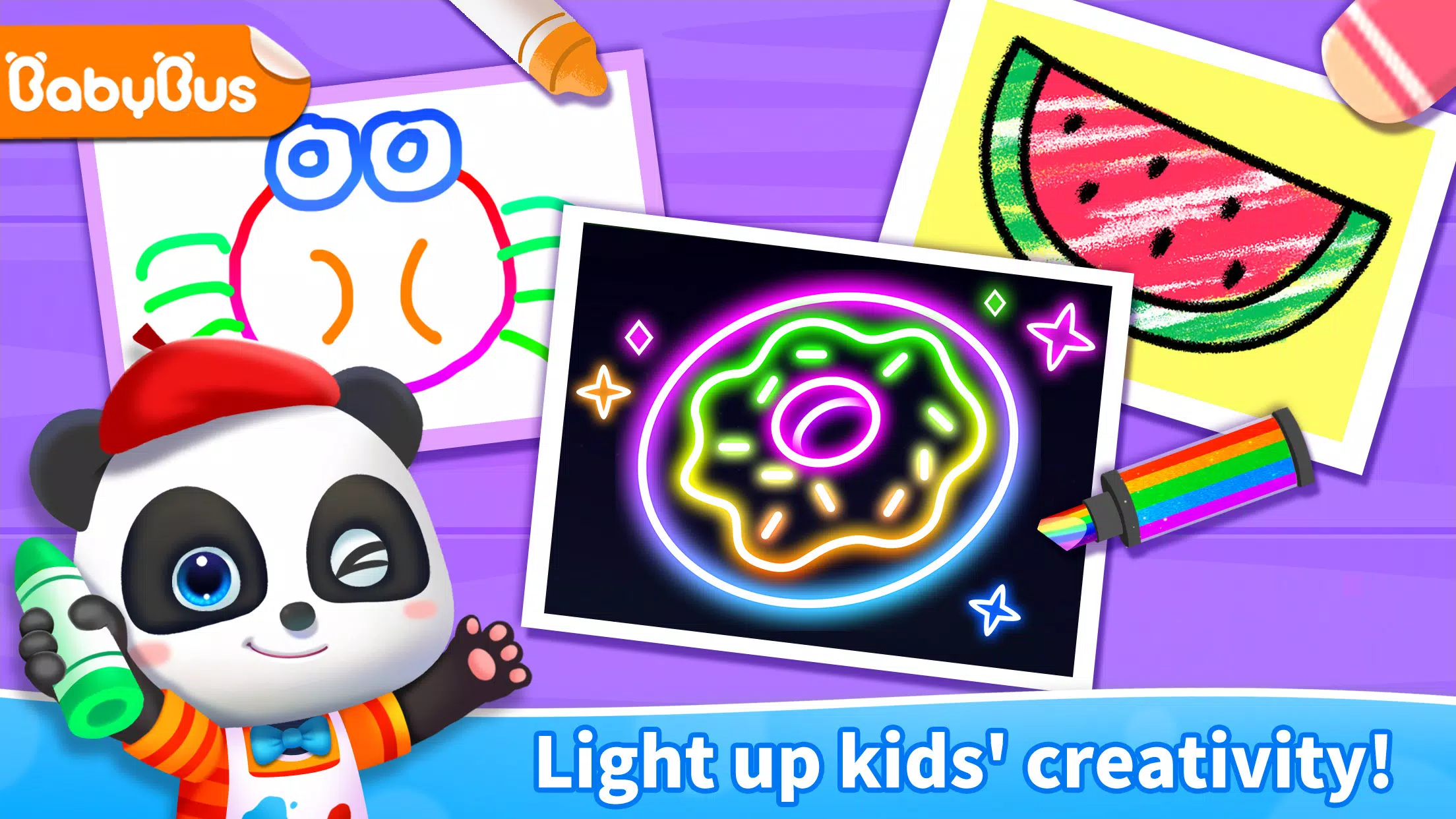 Baby Panda's Glow Doodle Game for PC screenshot 1 Baby Panda's Glow Doodle Game for PC screenshot 1