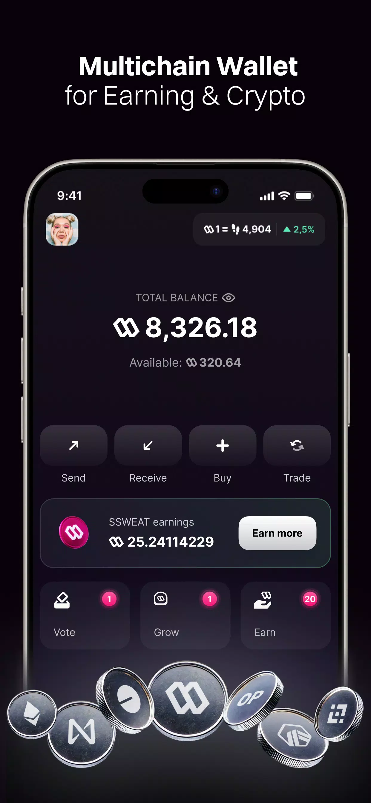 Sweat Wallet for PC screenshot 2 Sweat Wallet for PC screenshot 2