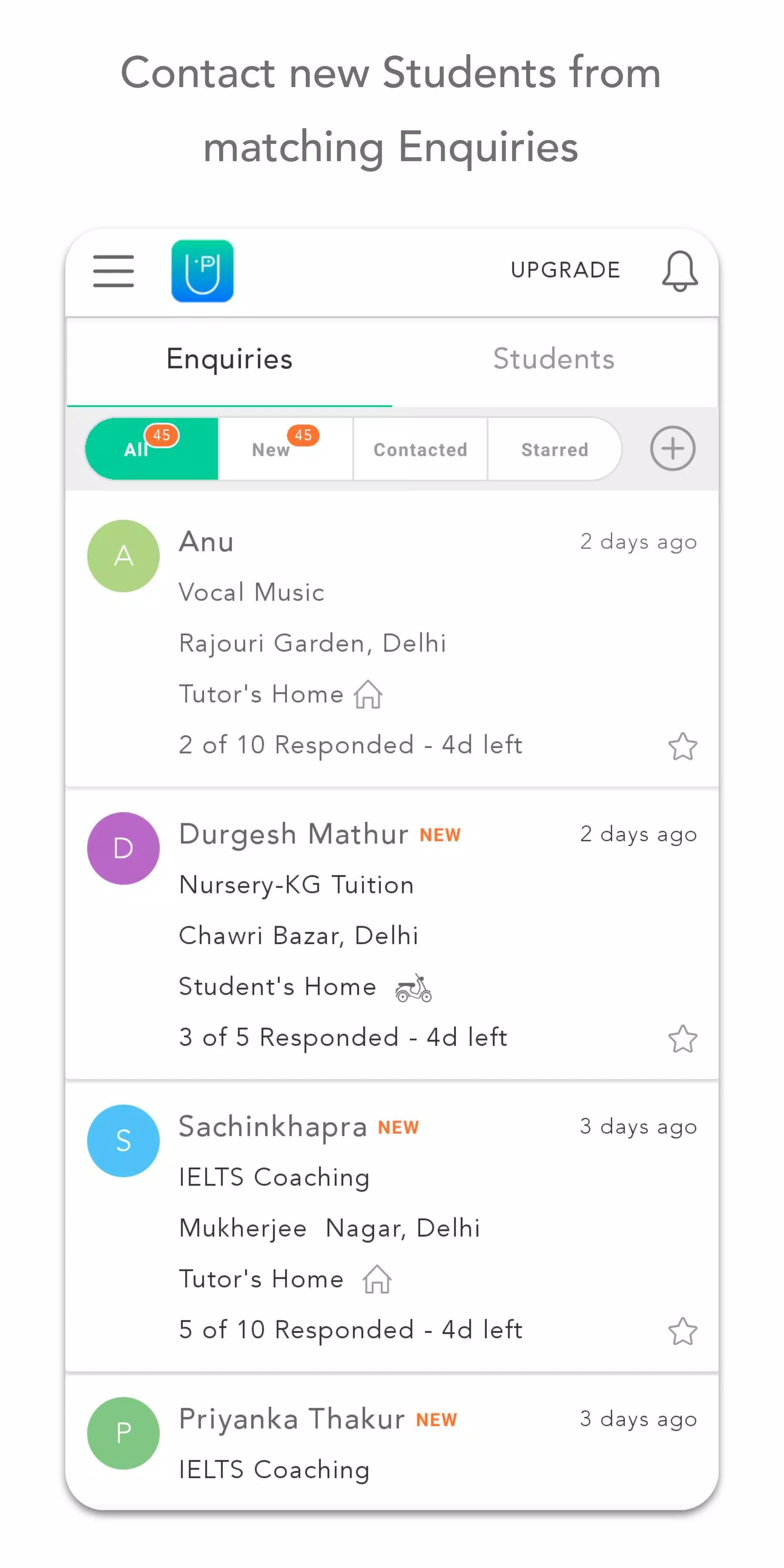 UrbanPro for Tutors for PC screenshot 3 UrbanPro for Tutors for PC screenshot 3