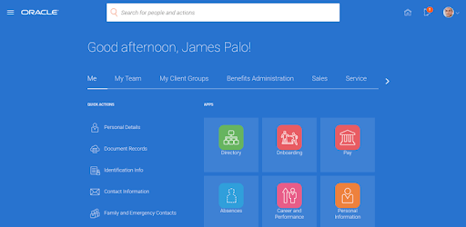 Oracle HCM Cloud (New Edition) PC screenshot