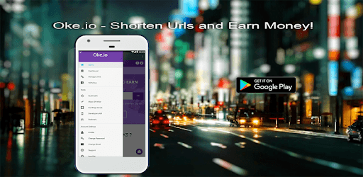 Oke.io - Shorten Urls and Earn Money! PC screenshot
