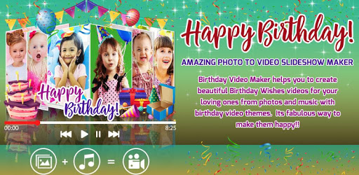 Birthday Video Maker With Music & Editor PC screenshot