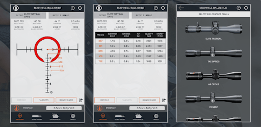 Bushnell Ballistics PC screenshot