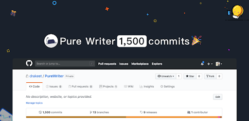 Pure Writer - Never Lose Content Editor PC screenshot
