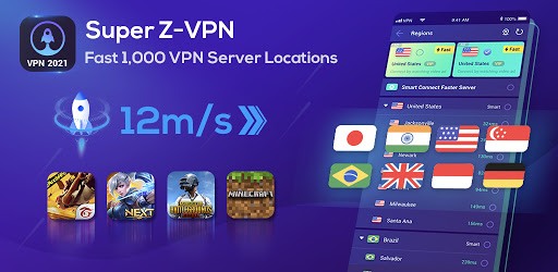 Free Super Z-VPN - Fast & Worldwide Proxy VPN PC screenshot