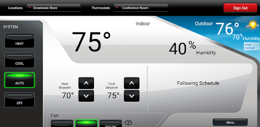 Total Connect Comfort PC screenshot