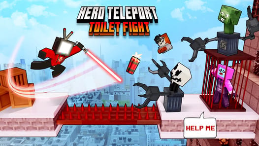 Hero Teleport: Toilet Fight for PC screenshot 1