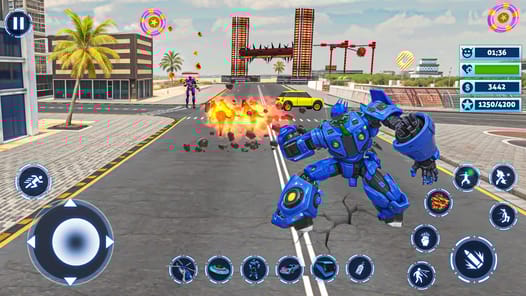 Bus Simulator Police Robot Car for PC screenshot 3