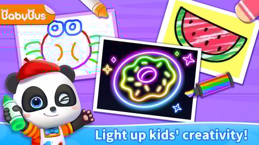 Baby Panda's Glow Doodle Game for PC screenshot 1