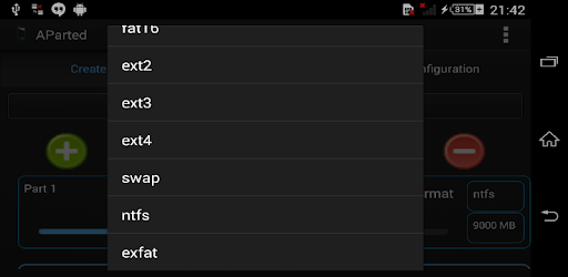 AParted ( Sd card Partition ) PC screenshot