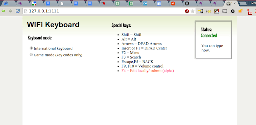 WiFi Keyboard PC screenshot WiFi Keyboard PC screenshot