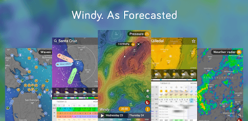 Windy: wind, waves and hurricanes forecast PC screenshot