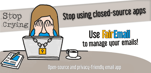 FairEmail - open source, privacy oriented email PC screenshot