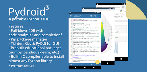 Pydroid 3 - Educational IDE for Python 3 PC screenshot